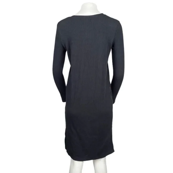 Ribbed Sweater Dress Black - Picture 3 of 3